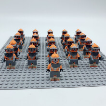 (Star Wars-Q) 21PCS Star Wars 501st Clone Troopers Rex Minifigures Kids Toy Set Fit Lego (Excludes base)