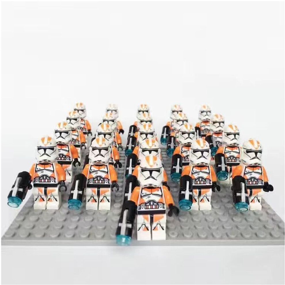 (Star Wars-3) 21PCS Star Wars 501st Clone Troopers Rex Minifigures Kids Toy Set Fit Lego (Excludes base)