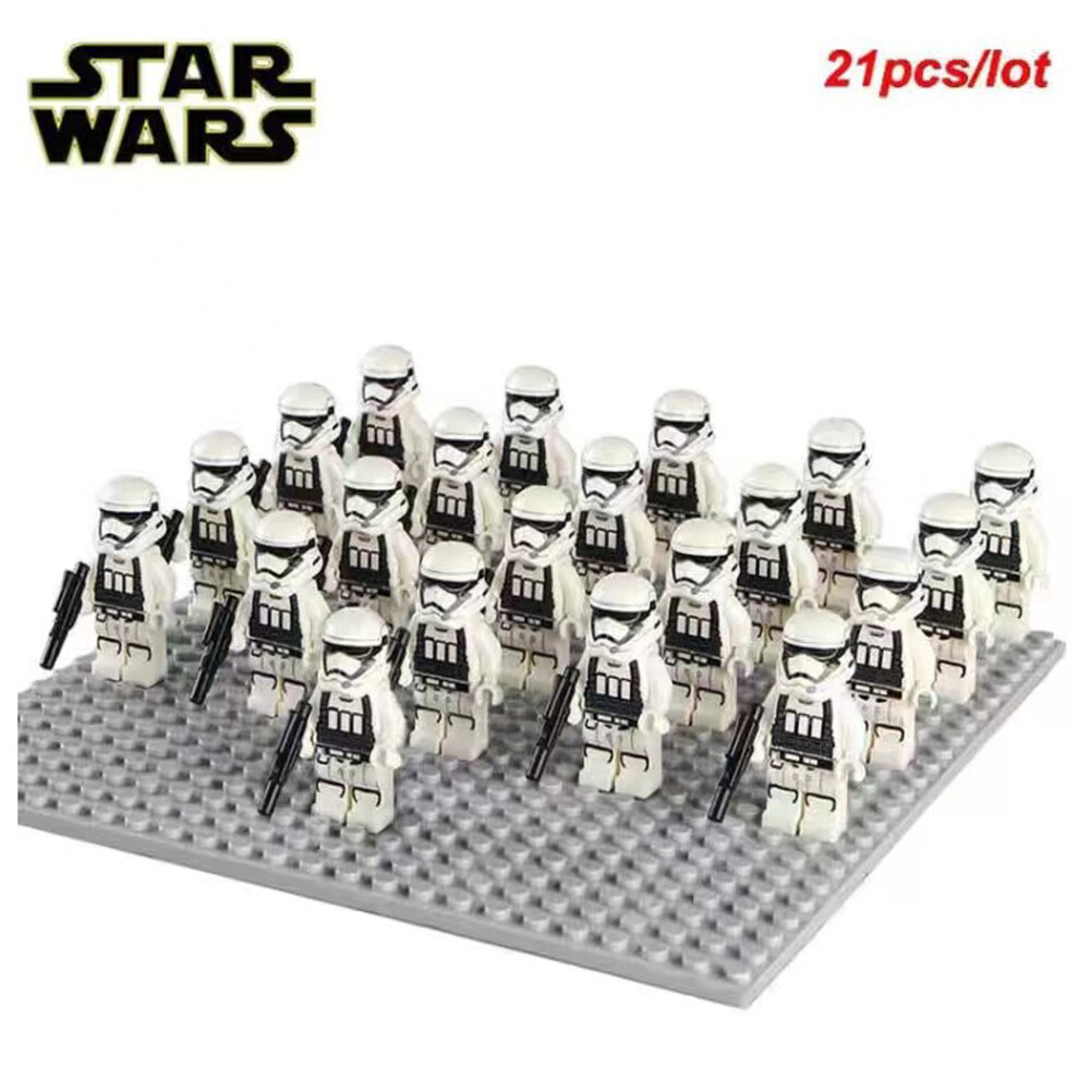 (Star Wars-6) 21PCS Star Wars 501st Clone Troopers Rex Minifigures Kids Toy Set Fit Lego (Excludes base)