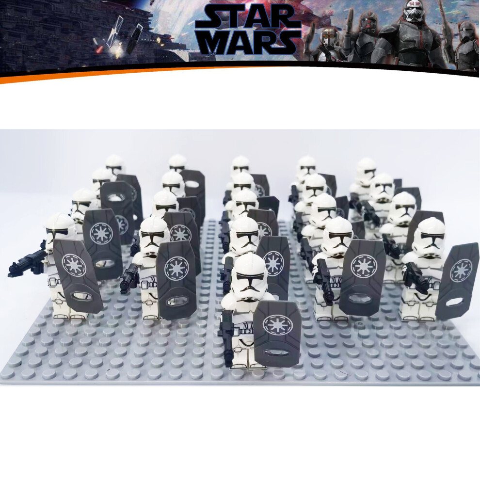 (Star Wars-14) 21PCS Star Wars 501st Clone Troopers Rex Minifigures Kids Toy Set Fit Lego (Excludes base)