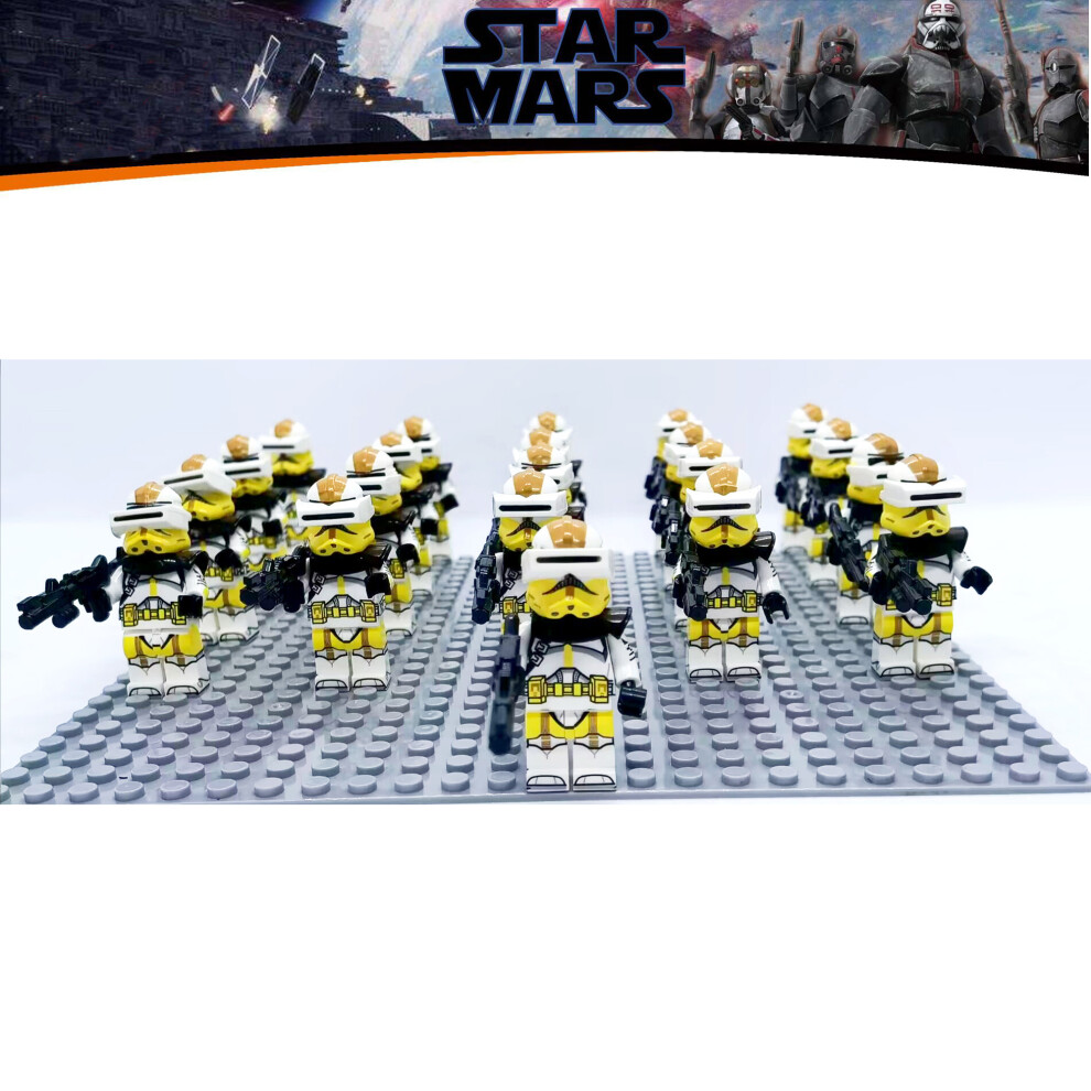 (Star Wars-17) 21PCS Star Wars 501st Clone Troopers Rex Minifigures Kids Toy Set Fit Lego (Excludes base)