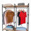 Timber Art Design UK Riviera Oak Open Wardrobe Modern Bedroom Storage Unit 2