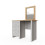 Timber Art Design UK Grey Dressing Table with 3 Drawers Stylish Bedroom Vanity Unit 3