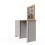 Timber Art Design UK Grey Dressing Table with 3 Drawers Stylish Bedroom Vanity Unit 4
