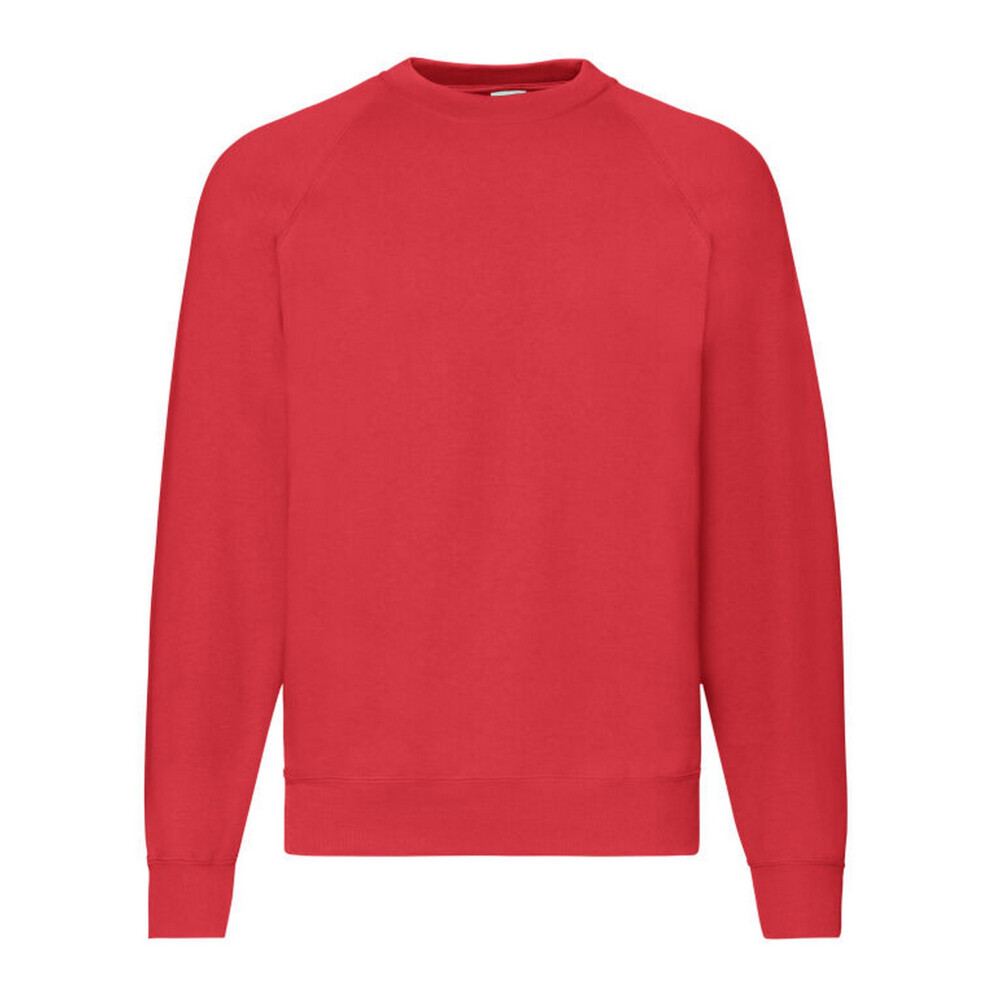 (L, Red) Fruit Of The Loom Mens Premium Set-in Sweatshirt