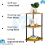 3 Tier OAK Walnut Corner Shelf Side End Table Storage Office Bedroom 2