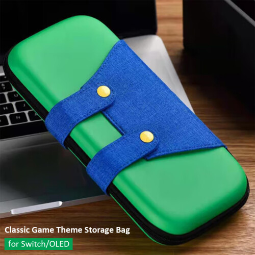 (C) For Nintendo Switch OLED Storage Bag Luig Mansion Style Protective Carrying 1