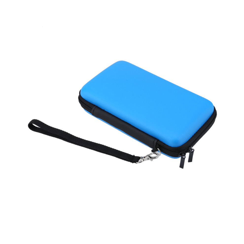 (Blue) EVA Skin Carry Hard Case Bag Pouch for Nintendo 3DS XL LL/Switch/2DS with