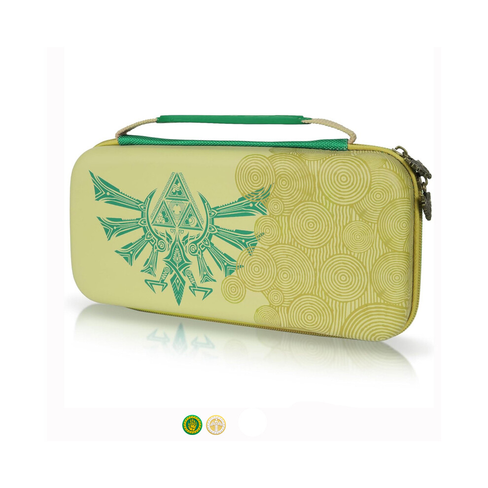 ( Case 2Pcs Ns) Carrying Case With Thumb Grips For Nintendo Switch / Oled, The Legend Green 9369862642478