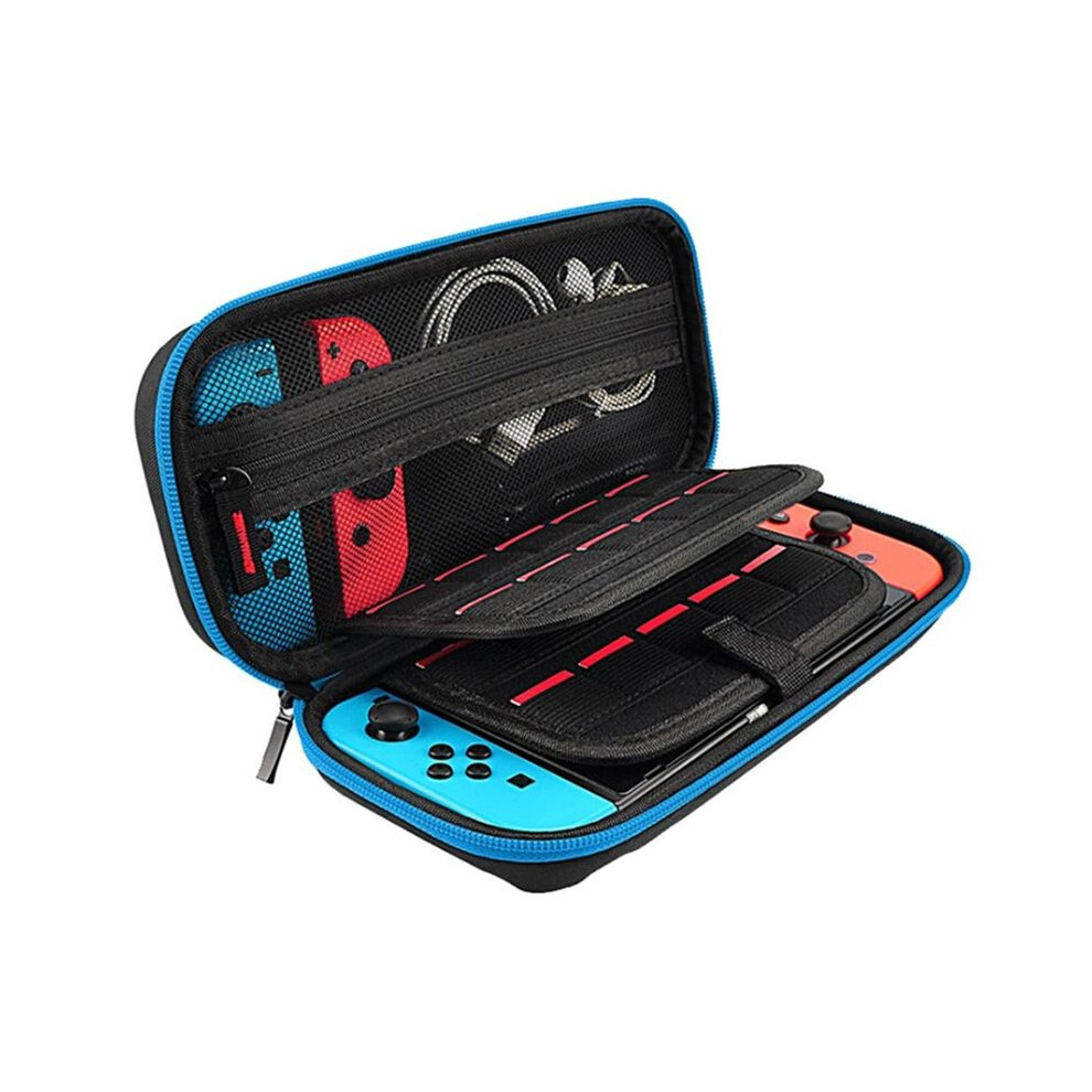 (Blue) Carrying Case For Nintendo Switch Console For Switch Oled With 20 Games Blue 9369862643772