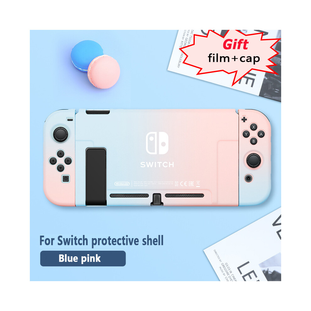 (A BluePink) For Nintendo Switch Protective Case Film Rocker Cap Handle Case NS Accessories-image-OPC-PFFT5SP-NEW