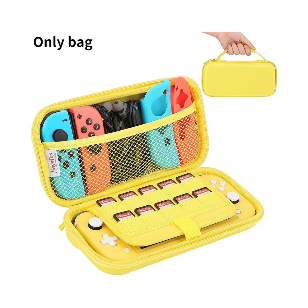 (Yellow) Carrying Case Compatible With Nintendo Switch Lite, Portable Nintendo Yellow 9369862638082