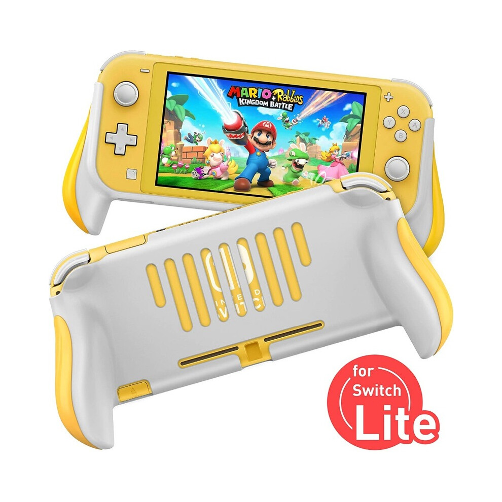 (White) Hand Grip Case For Nintendo Switch Lite Abs Console Back Cover Protector White 9369862629714