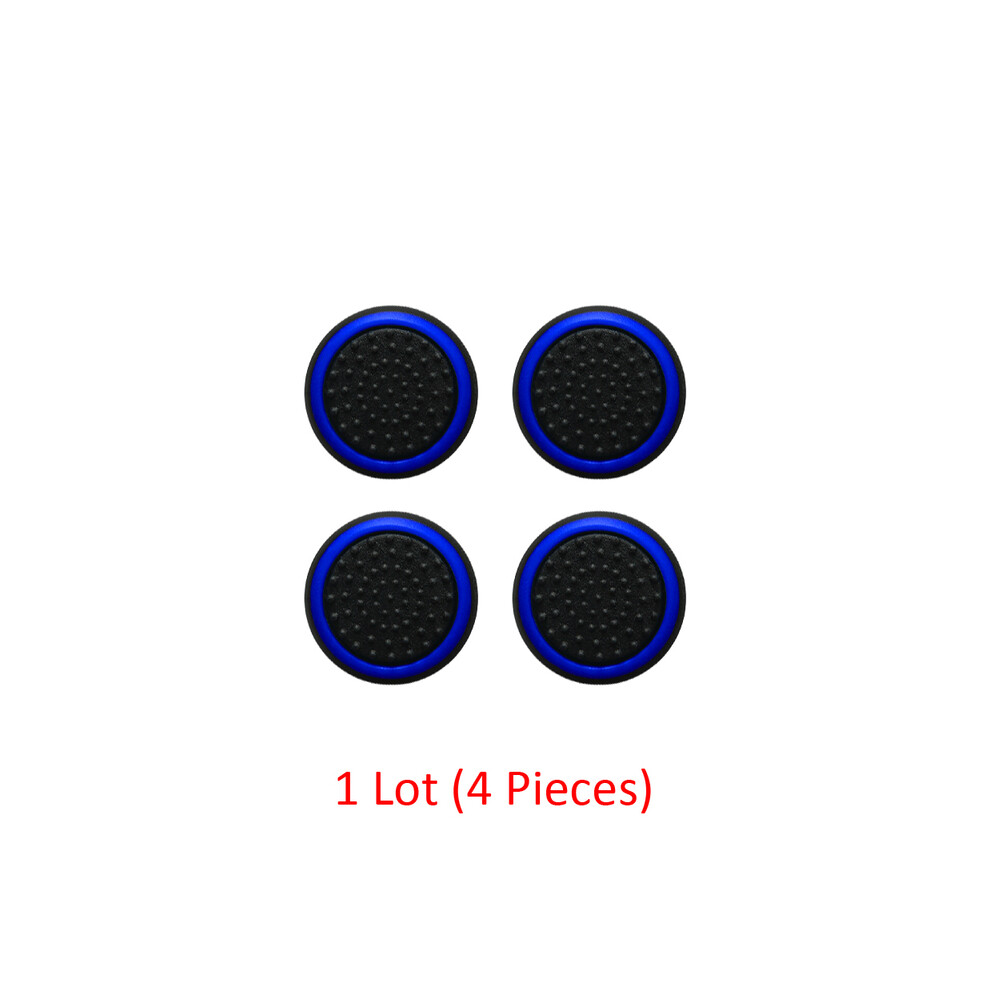 (Blue) 4 Piece Joystick Cap Soft Silicone Thumbstick Grips For Sony Playstation Blue 9369862631168