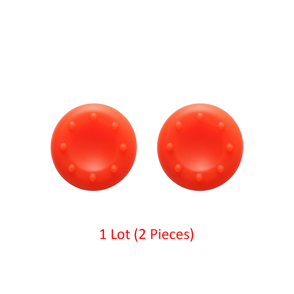 (Red) Silicone Joystick Caps Controller Thumb Stick Grips For Sony Playstation Red 9369862631076