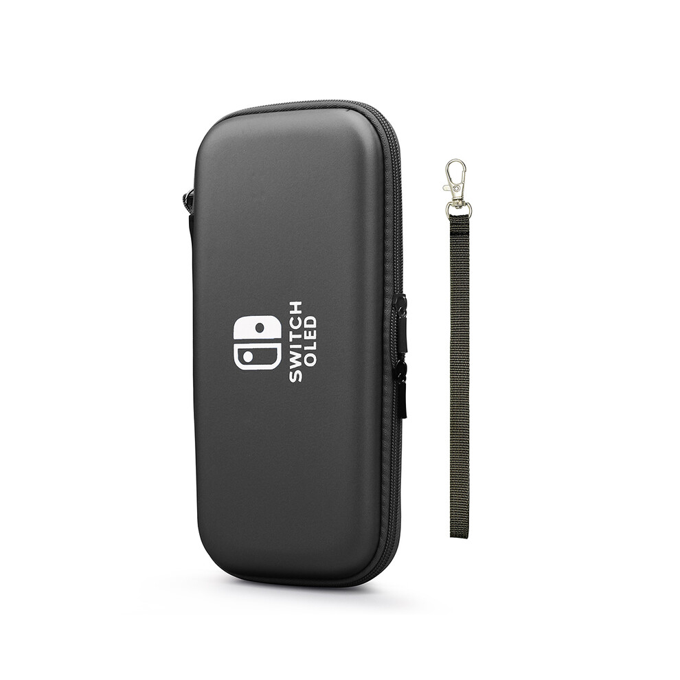 (Black) Ns Oled Console Hard Shell Pu Waterproof Carry Bag Accessories Storage Black 9369862631465