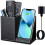 (LS106 S black) Kingfom Office Desk Storage Organizer Pen Holder with 10W Wireless Charger 1