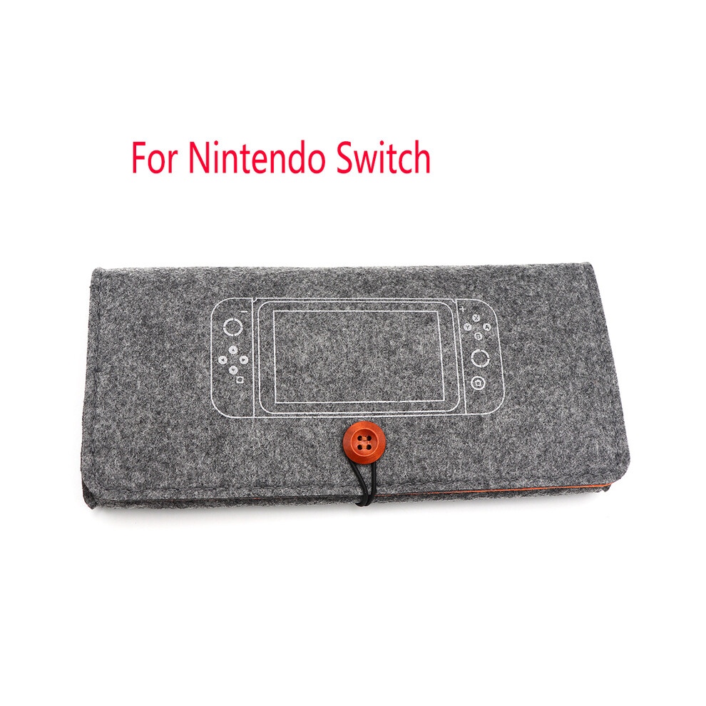 (Darkgray For Switch) Portable Felt Protection Bag For Nintendo Switch / Switch Lite Game Host 9369862633896