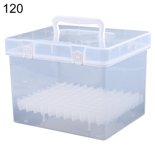(120) Transparent Marker Pens Storage Box Container Art Craft Tray Office Desk