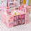 (blue send stickers) Sanrio Cute Pen Holder Storage Box Organizer Kawaii Large Capacity Drawer 2