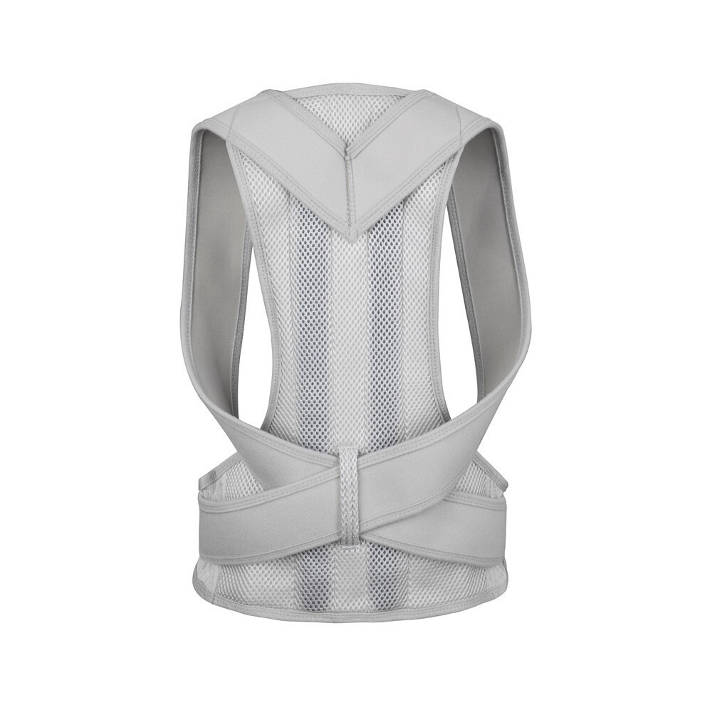 Photos - Braces / Splint / Support MAXPOWER Male Female Adjustable Magnetic Posture Corrector Sports Safety Back Shoulder (S, Dark Grey)