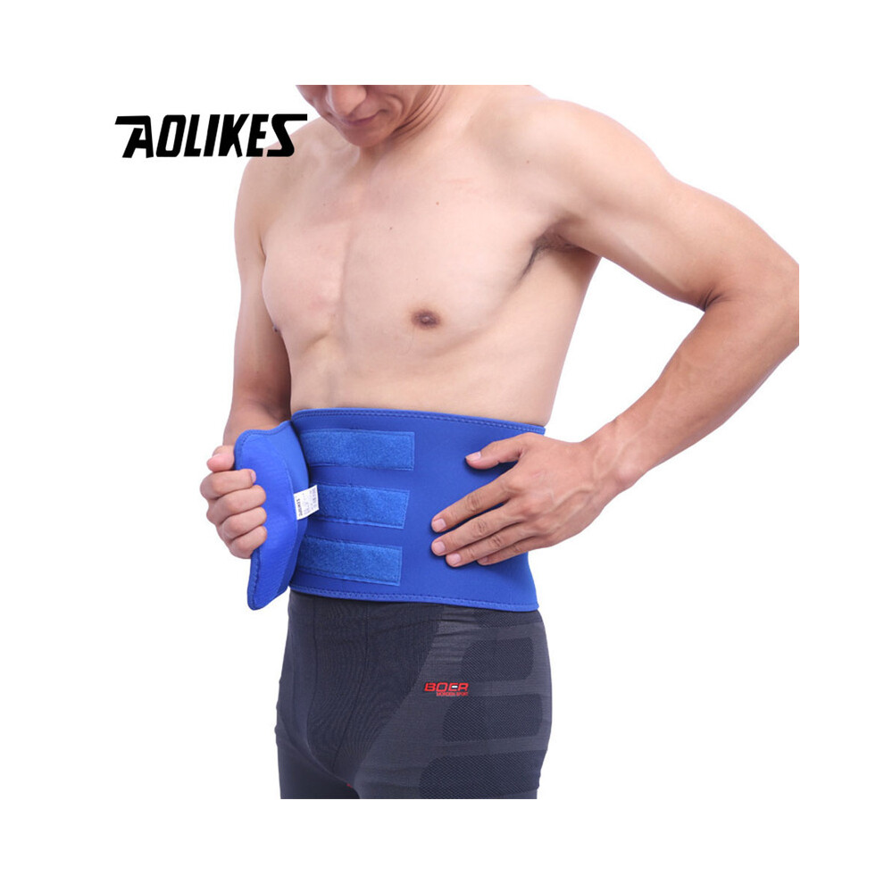Maxpower (Xl, Blue) 1Pcs Waist Support For Belts Belt Lumbar Brace Breathable Back Therapy