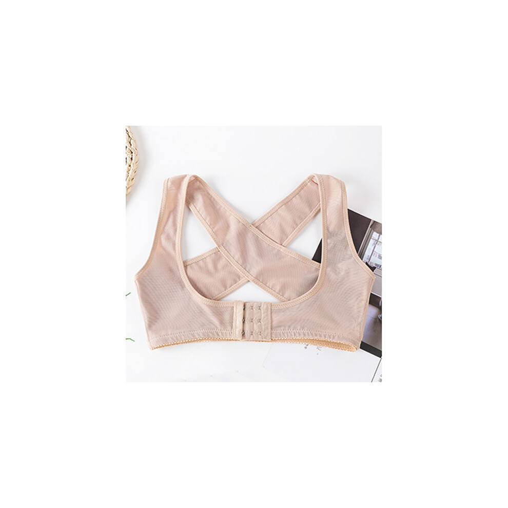 Maxpower (L, Bg) Posture Corrector Back Support Belt Shoulder Brace Chest Lift Body Shaper