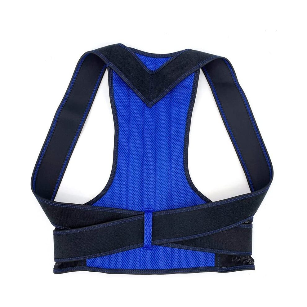 Maxpower Blue (Xxxl, ) Alloy Bar Posture Corrector Scoliosis Back Brace Spine Corset Shoulder