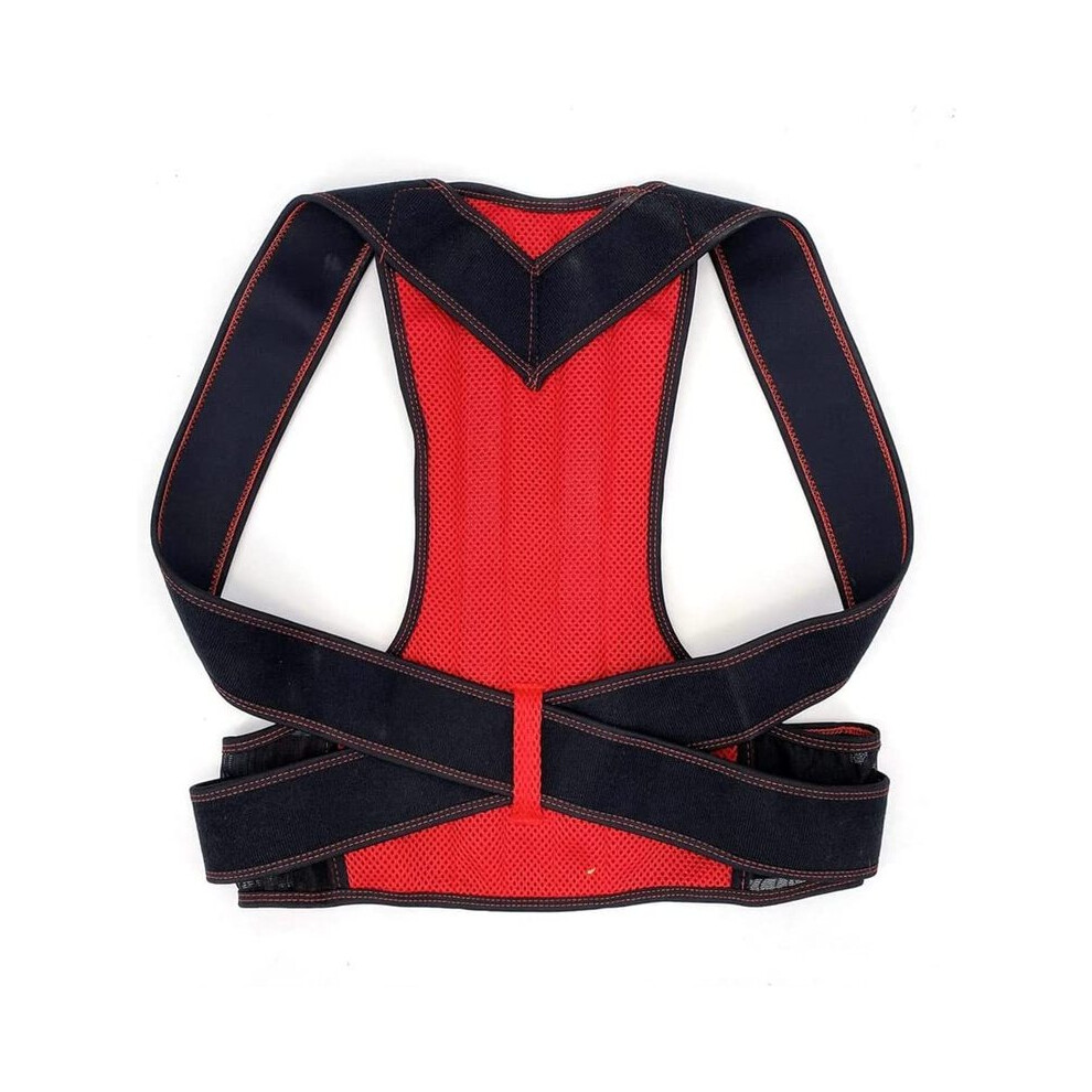Maxpower Red (Xxxl, ) Alloy Bar Posture Corrector Scoliosis Back Brace Spine Corset Shoulder