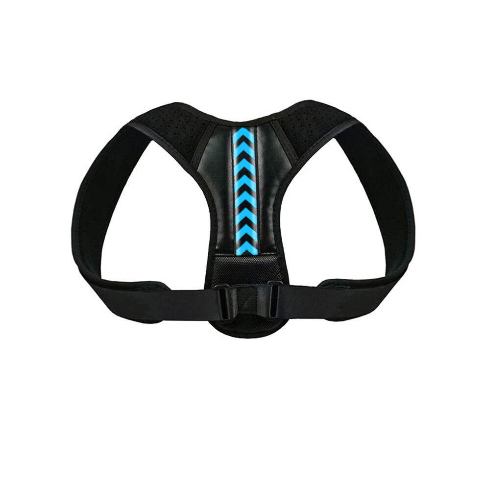 Maxpower Black/Blue (M, A - Blue) Back Posture Corrector Anti-Camel Correction Belt Sitting Posture Correction