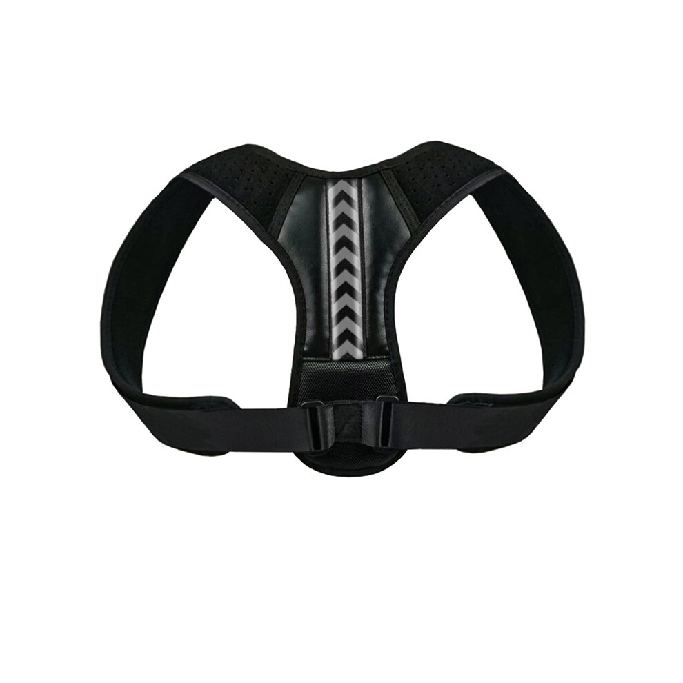 Maxpower Black/Grey (M, A - Grey) Back Posture Corrector Anti-Camel Correction Belt Sitting Posture Correction