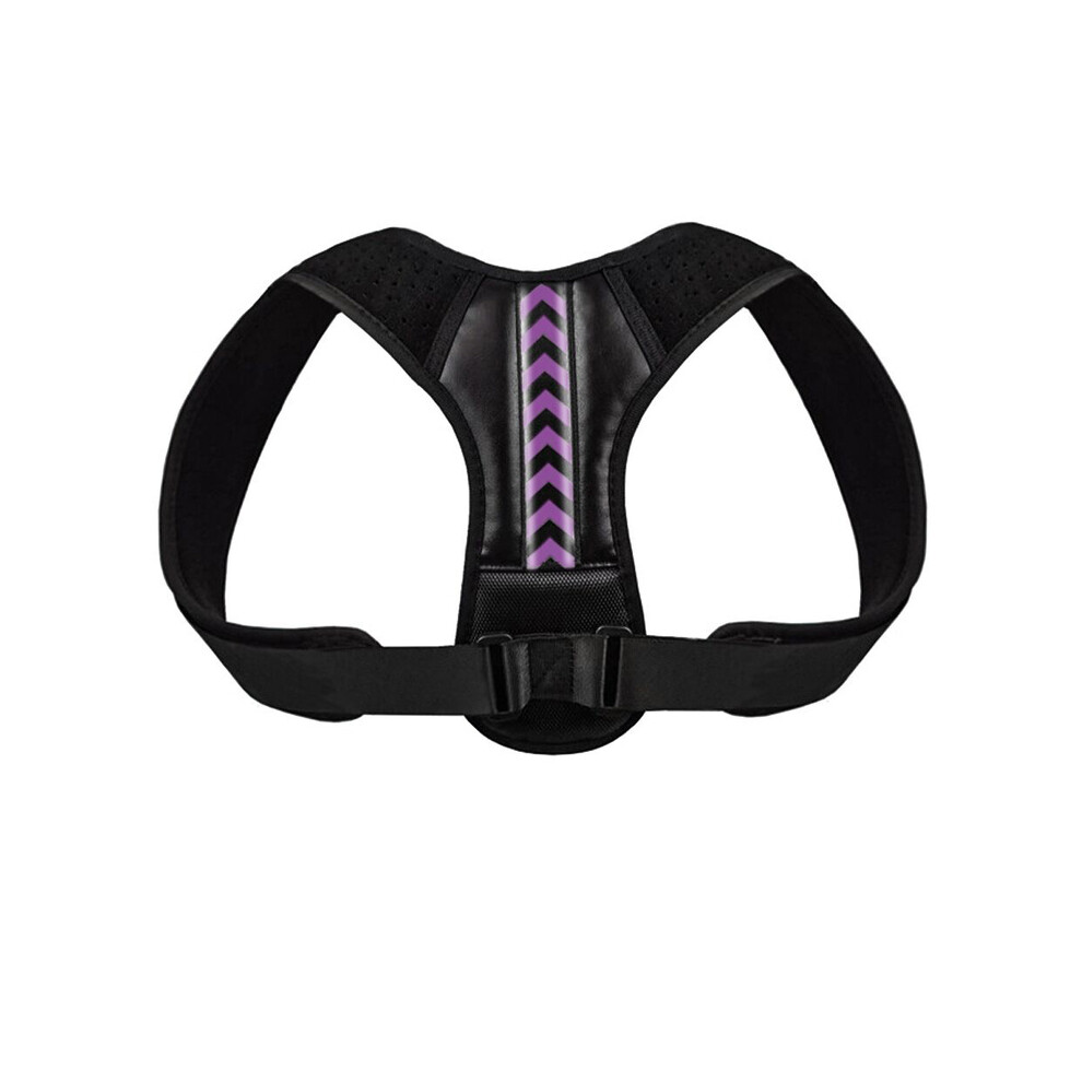 Maxpower Black/Purple (S, A - Purple) Back Posture Corrector Anti-Camel Correction Belt Sitting Posture Correction