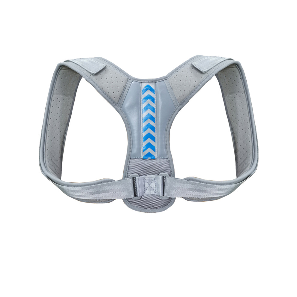 Maxpower Gray/Blue (S, A - Blue) Back Posture Corrector Anti-Camel Correction Belt Sitting Posture Correction
