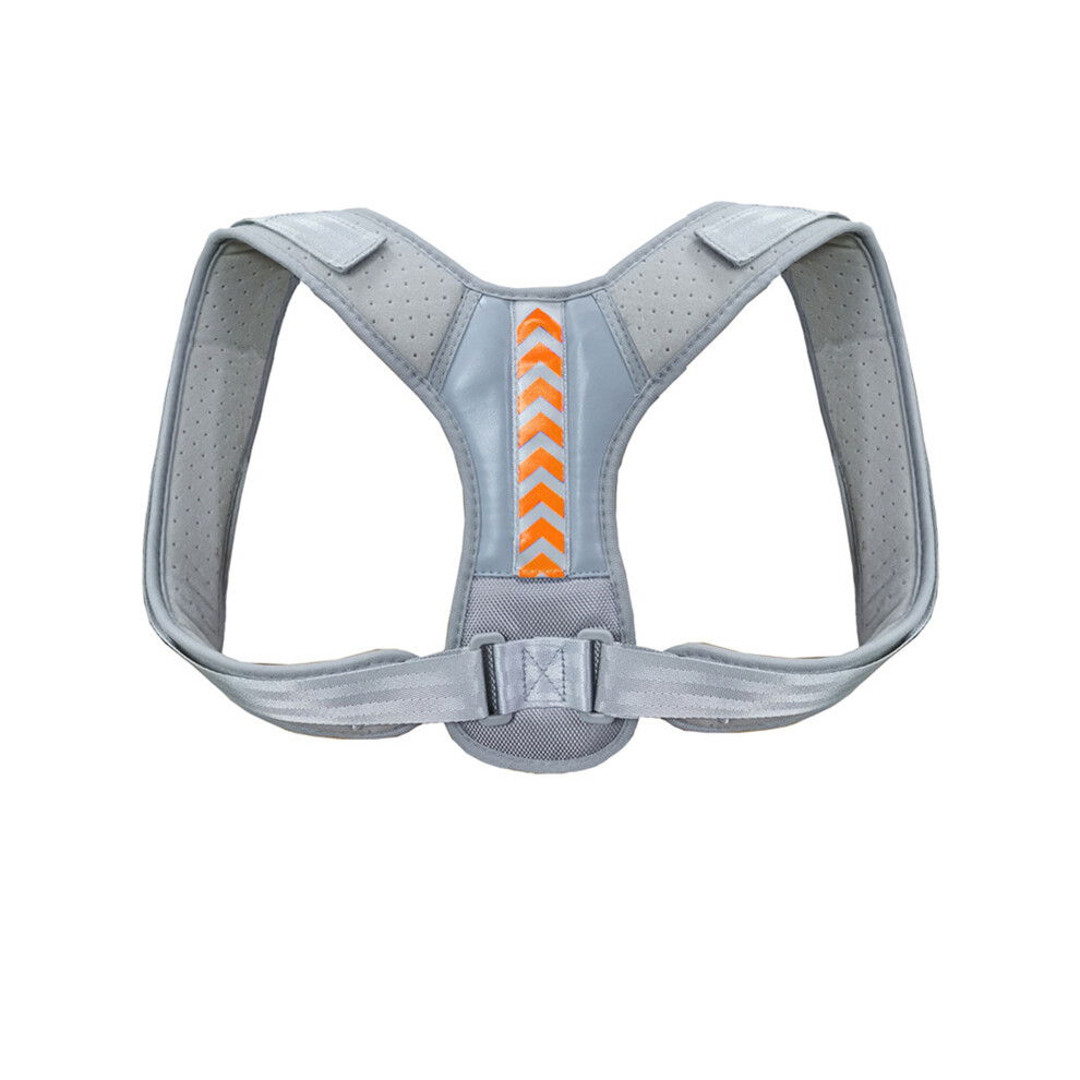 Maxpower Gray/Orange (Xxl, A - Orange) Back Posture Corrector Anti-Camel Correction Belt Sitting Posture Correction