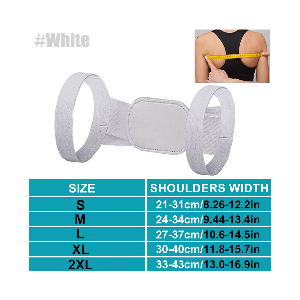 Maxpower White (Xxxl, B - ) Back Posture Corrector Anti-Camel Correction Belt Sitting Posture Correction