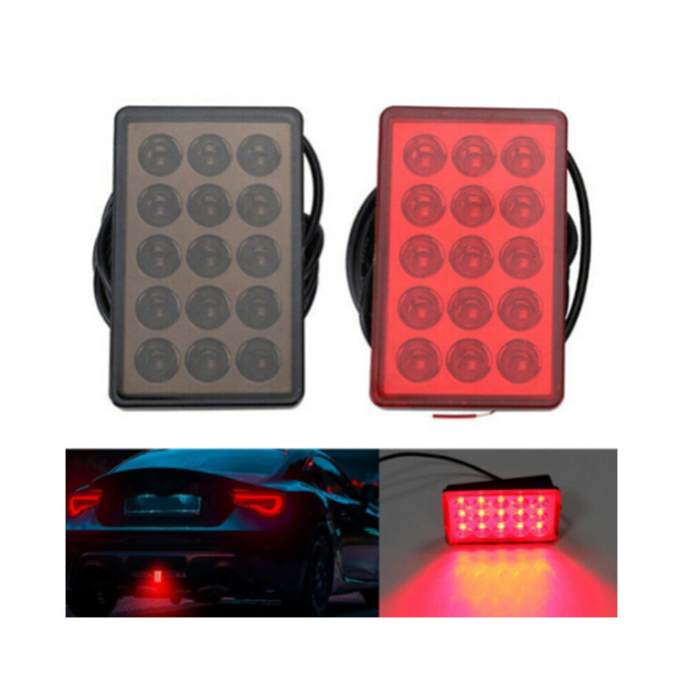 () Led 3Rd Brake F1 Style 15 Led Rear 3Rd Third Strobe Flashing Tail Red/Light 9369862567702
