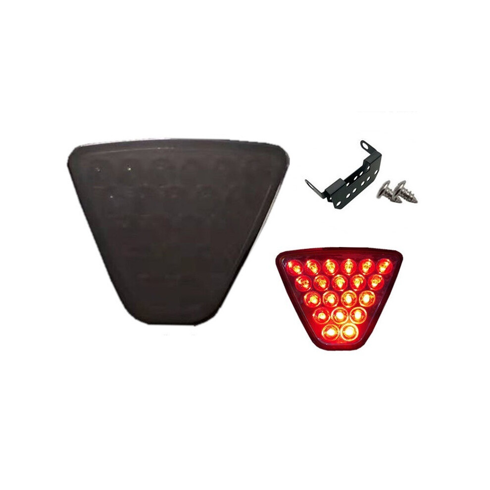 (Model 1, Triangle ) F1 Style Pilot General Modified Car Tail Warning Automobile Rear-End Black/Light 9369862564411