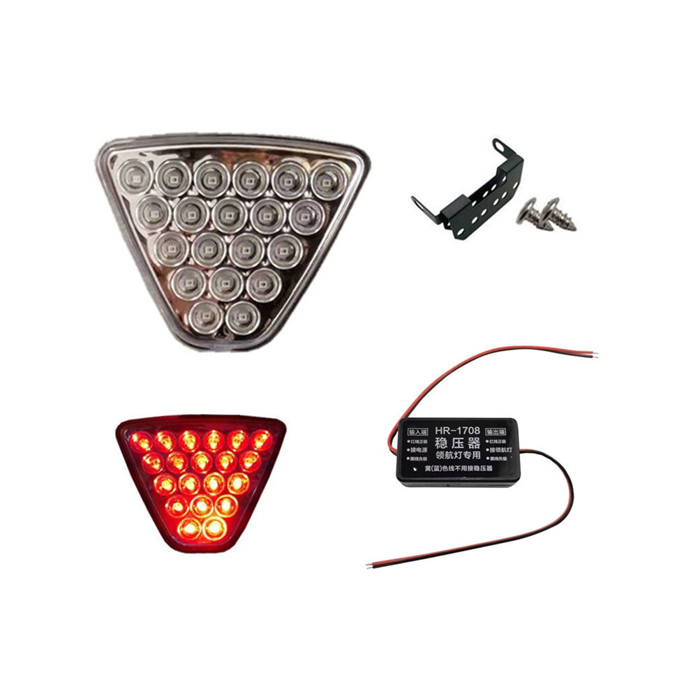 (Model 1, -Stabilizer) F1 Style Pilot General Modified Car Tail Warning Automobile Rear-End White/Light 9369862564459