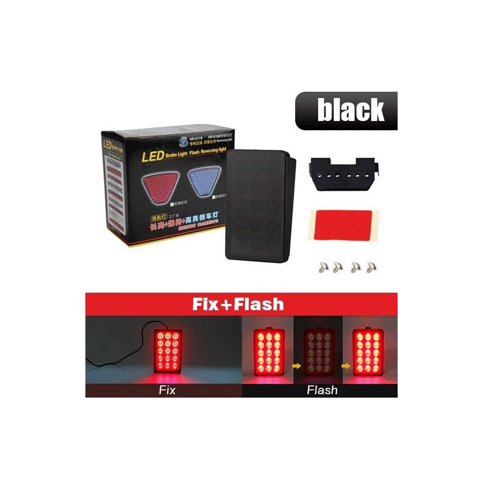 ( Fix Flash) Okeen F1 Style Led Brake Pilot Lights For Car Motorcycle 15Led Rear Tail Black 9369862567931