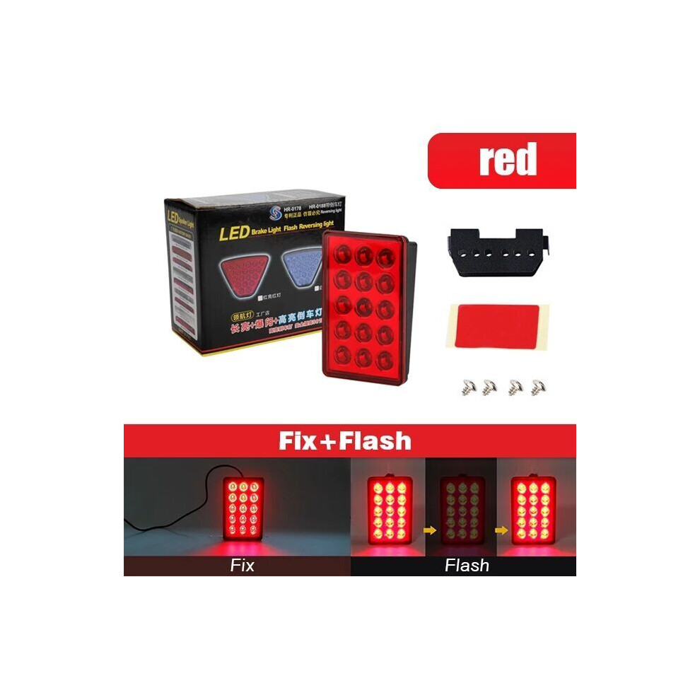 ( Fix Flash) Okeen F1 Style Led Brake Pilot Lights For Car Motorcycle 15Led Rear Tail Red 9369862567962
