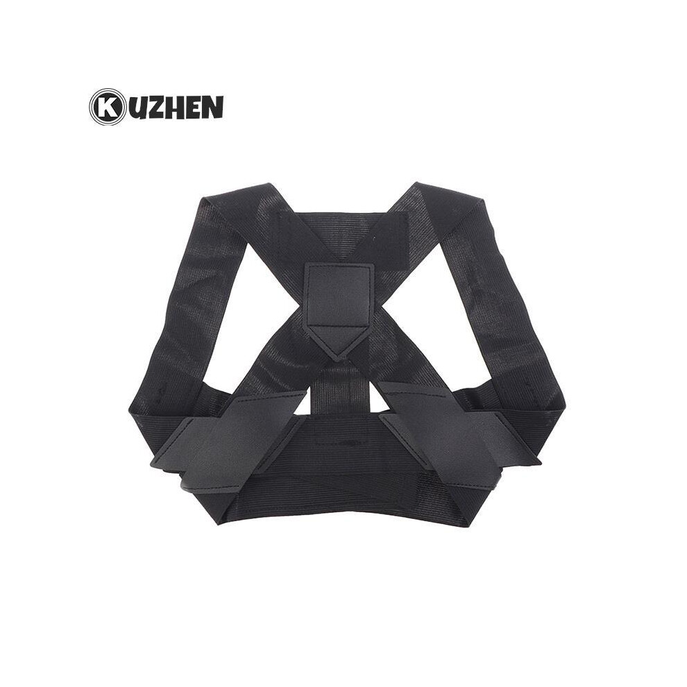 Maxpower (M, Black) Chest Posture Corrector Invisible Body Shaper Women Adjustable Elastic