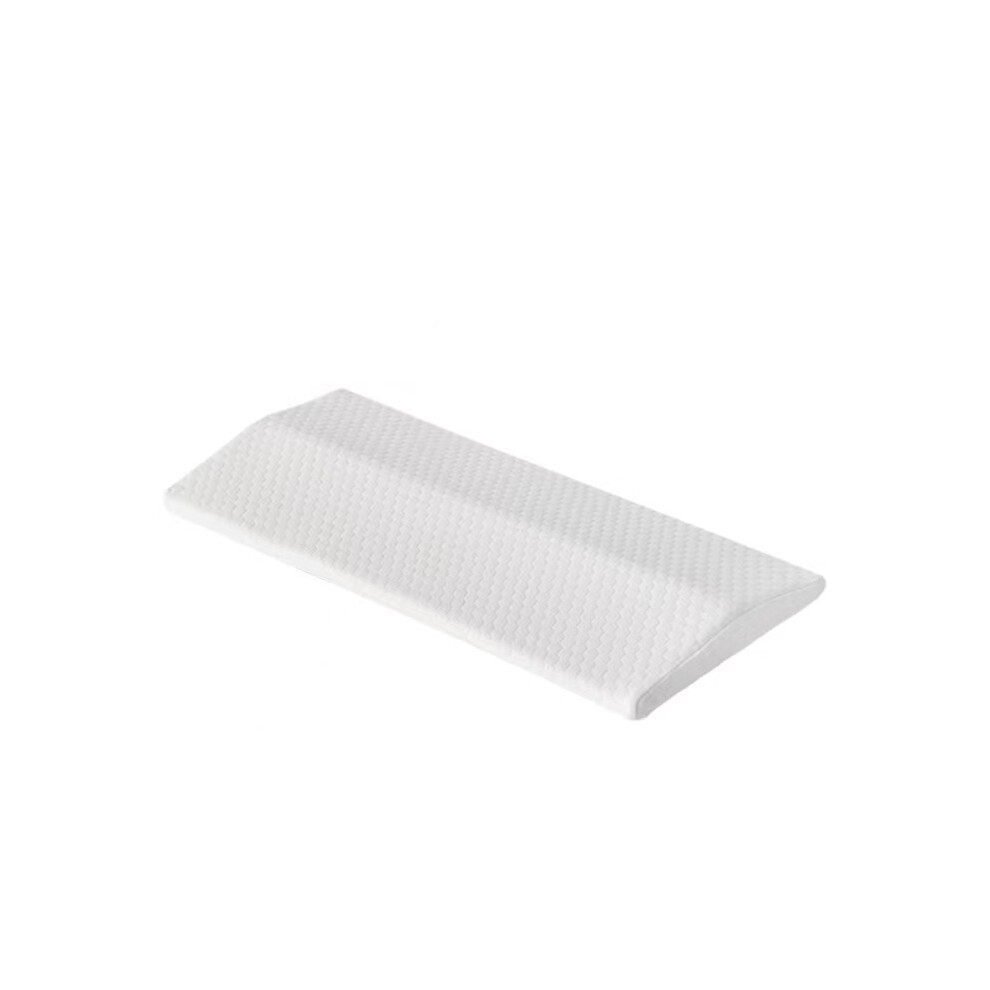 Maxpower White (60X24x4cm, ) Lumbar Support Pillow, Back Support Memory Foam Pillow For Sleeping In