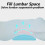 (60x24x4cm, White) Lumbar Support Pillow, Back Support Memory Foam Pillow For Sleeping In 3