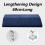 (60x24x4cm, White) Lumbar Support Pillow, Back Support Memory Foam Pillow For Sleeping In 4
