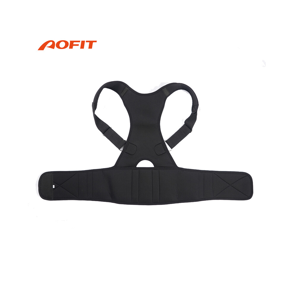 Maxpower Black (Xxl, ) Adjustable Back Posture Corrector Corset Back Brace Band Straightener