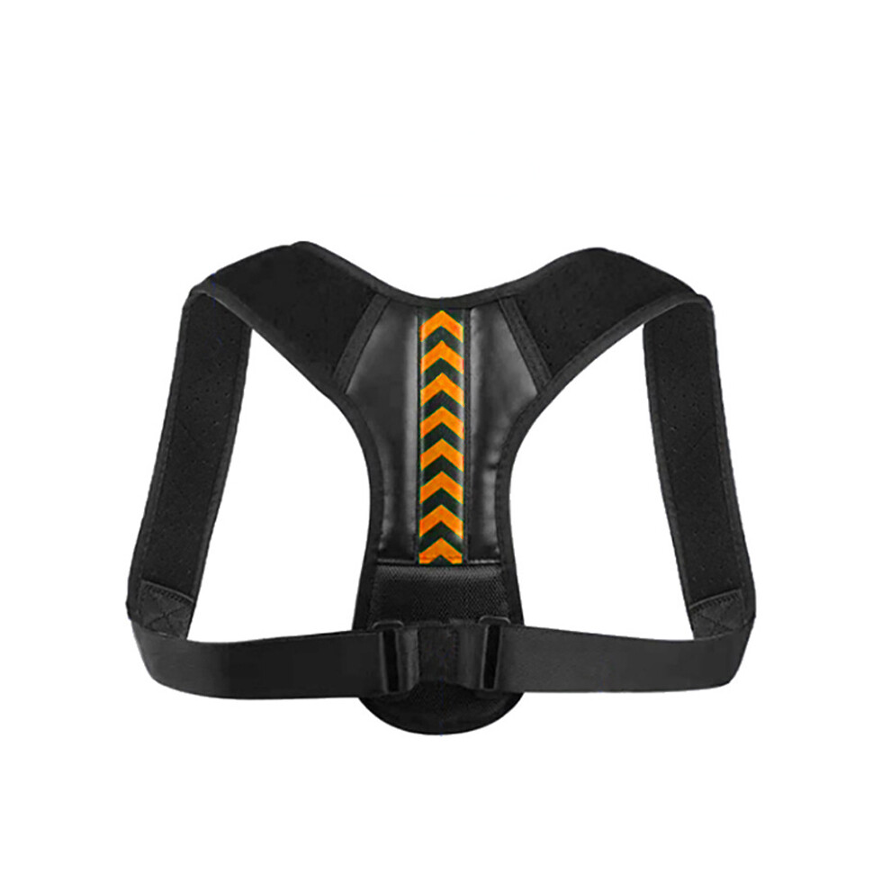 Maxpower Black/Orange (M, Orange) Back Posture Corrector Anti-Camel Correction Belt Sitting Posture Correction