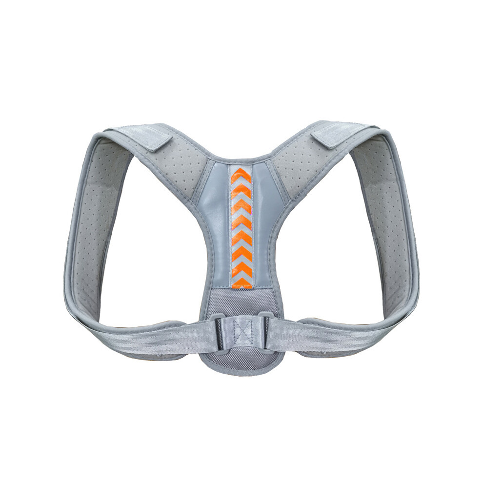 Maxpower Grey/Orange (Xl, Orange) Back Posture Corrector Anti-Camel Correction Belt Sitting Posture Correction