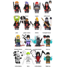 (16PCS-B+E) Naruto Minifigures Kid's Toys Fit Lego