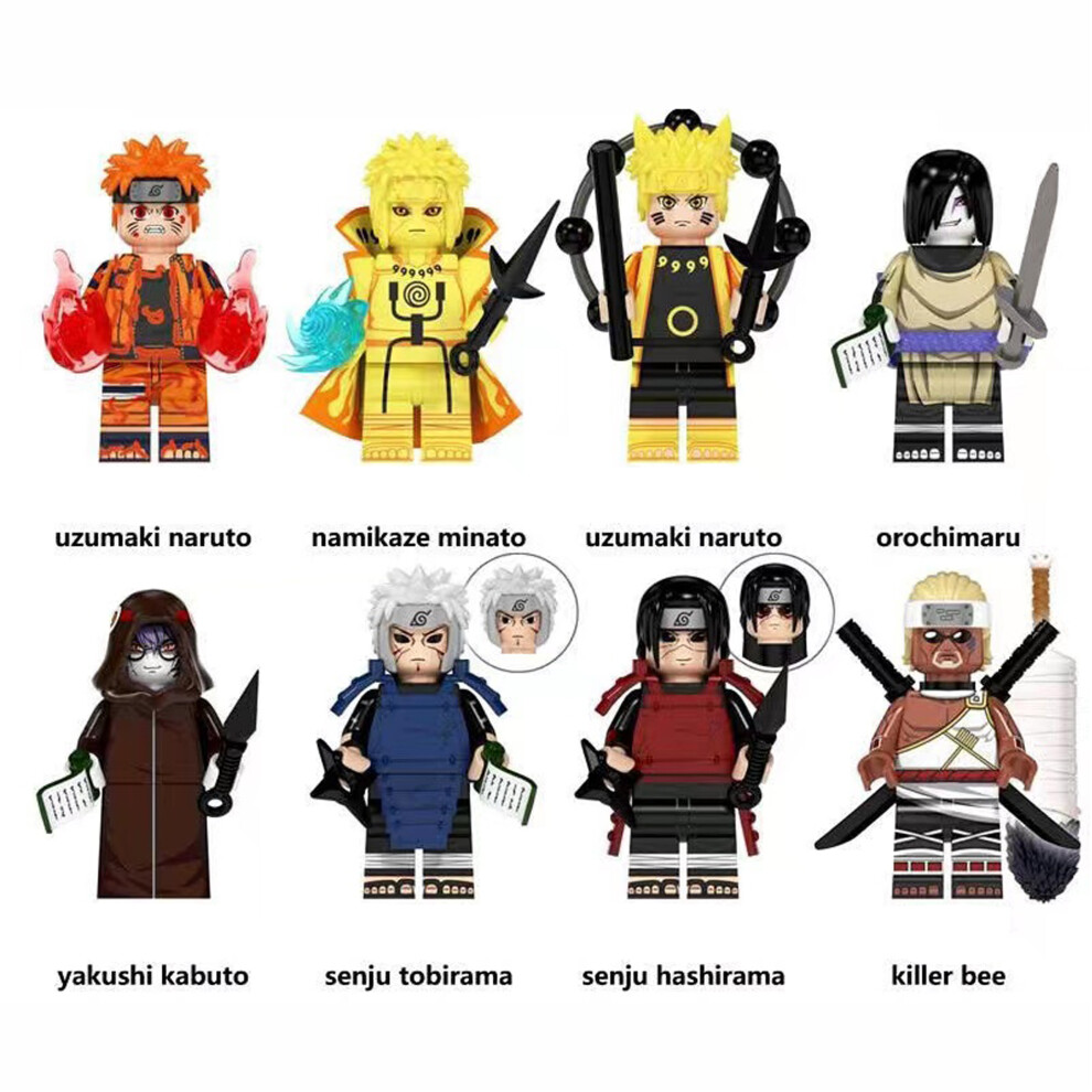 (8PCS-D) Naruto Minifigures Kid's Toys Fit Lego-image-OPC-PFFT7JQ-NEW