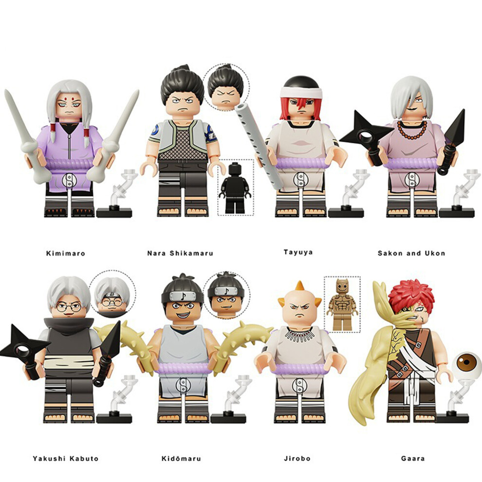 (8PCS-K) Naruto Minifigures Kid's Toys Fit Lego